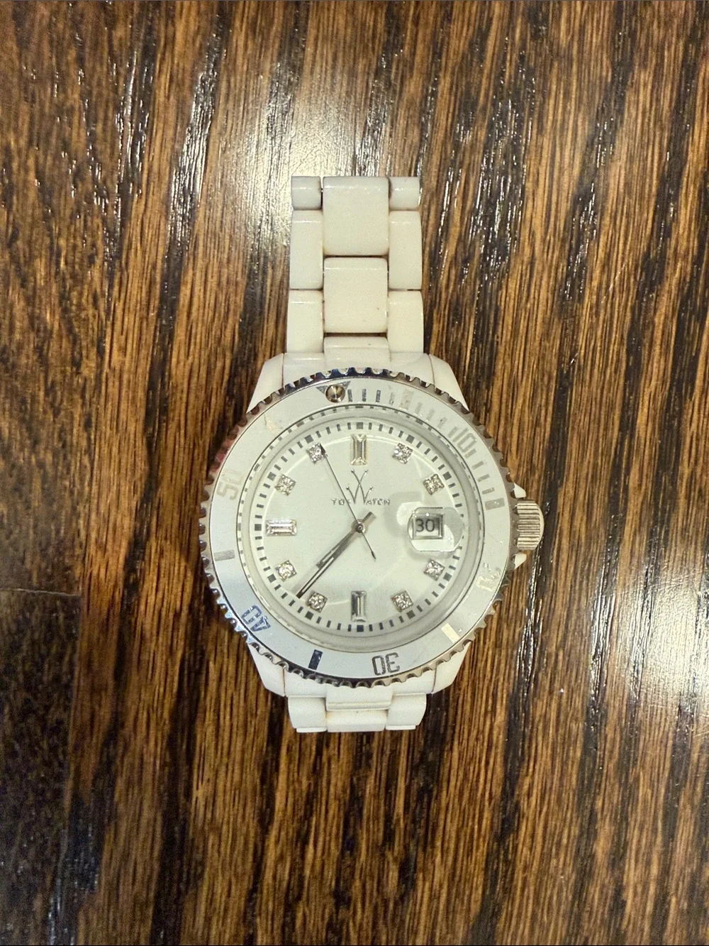 Watch on Wooden Surface